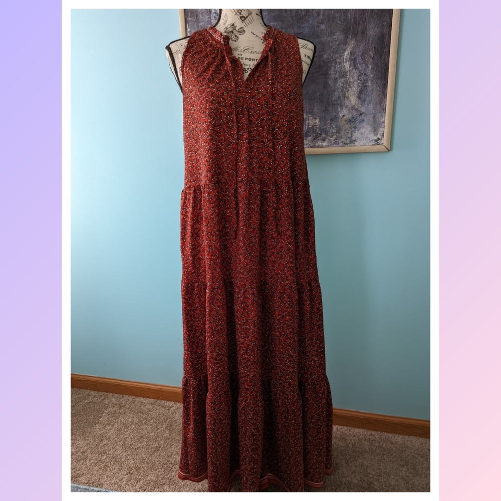 Max Studio Maxi Dress Red
